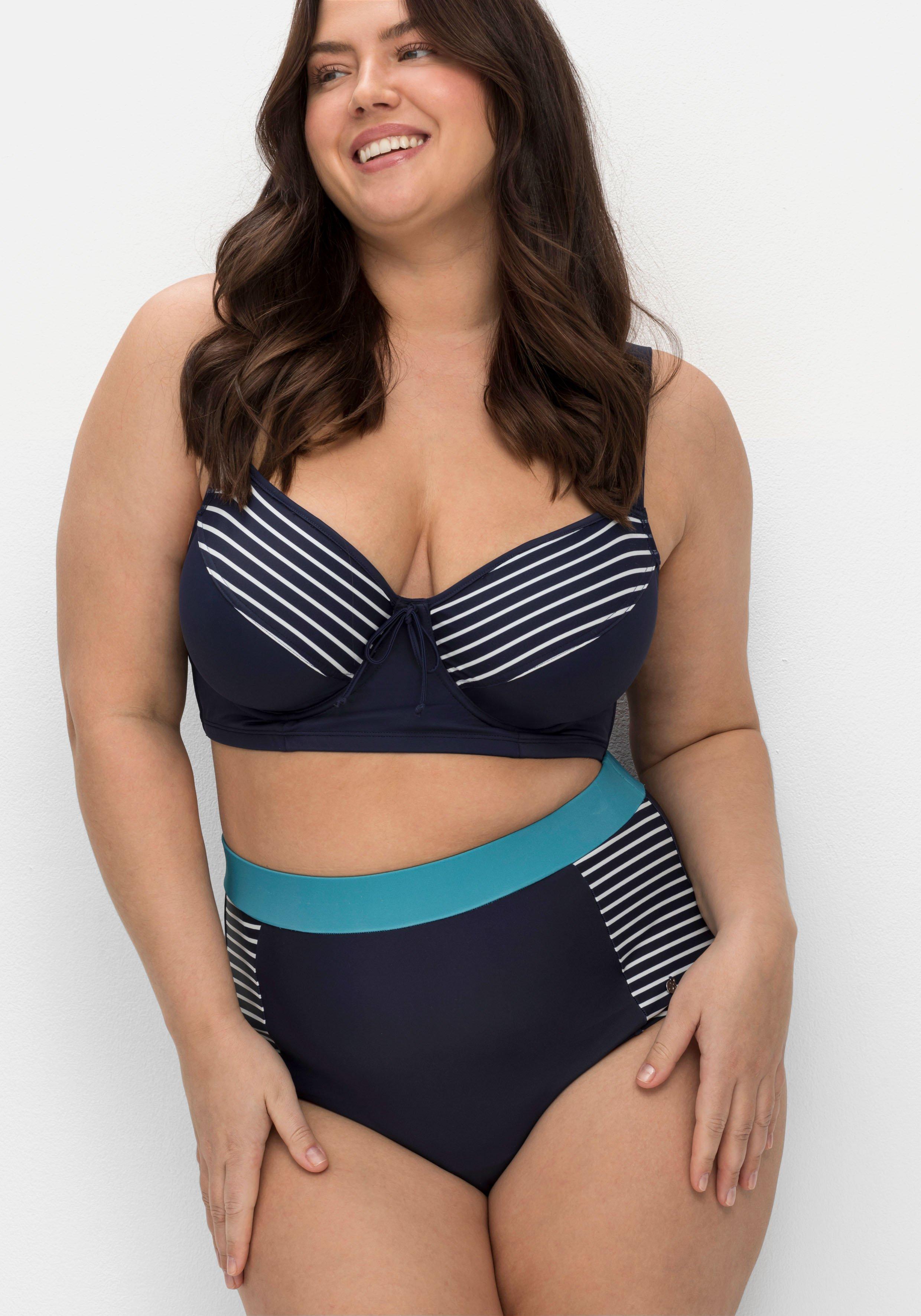Bikinihose in hohem Schnitt, mit Shaping-Einsatz