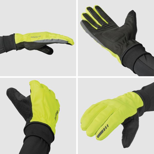 GripGrab Windster 2 Vinter Cykelhandsker, Hi-Vis