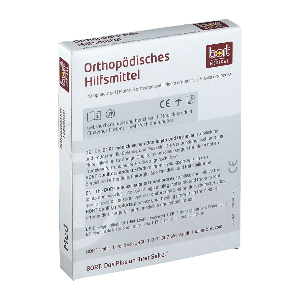 BORT Verkürzungsausgleich aus Silikon 5mm für Gr. S
