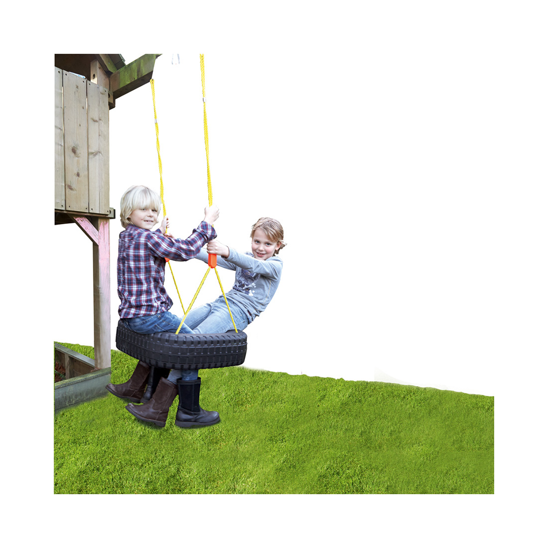 Eddy Toys Schaukelreifen, 57x57x15cm schwarz