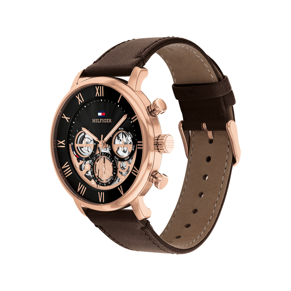Montre TOMMY HILFIGER legend homme bracelet cuir noir