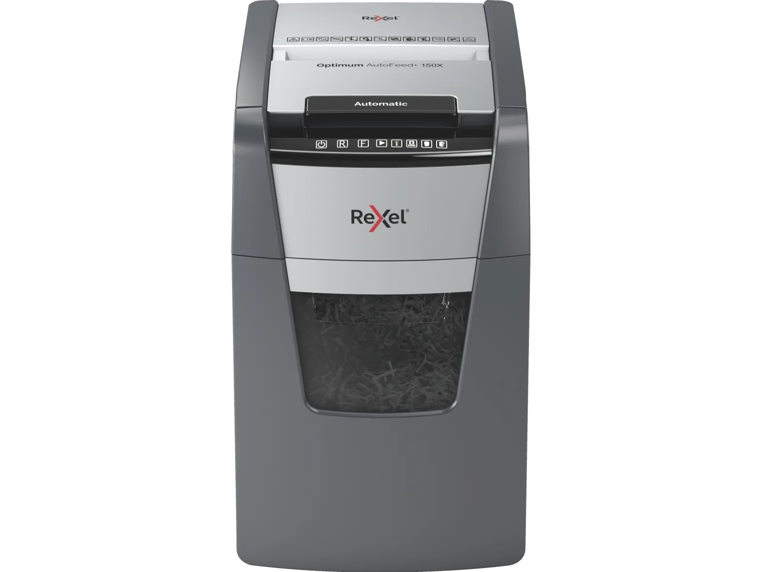 Makulator Rexel Optimum AutoFeed  150X krydsmakulering 4x28 mm (P-4)