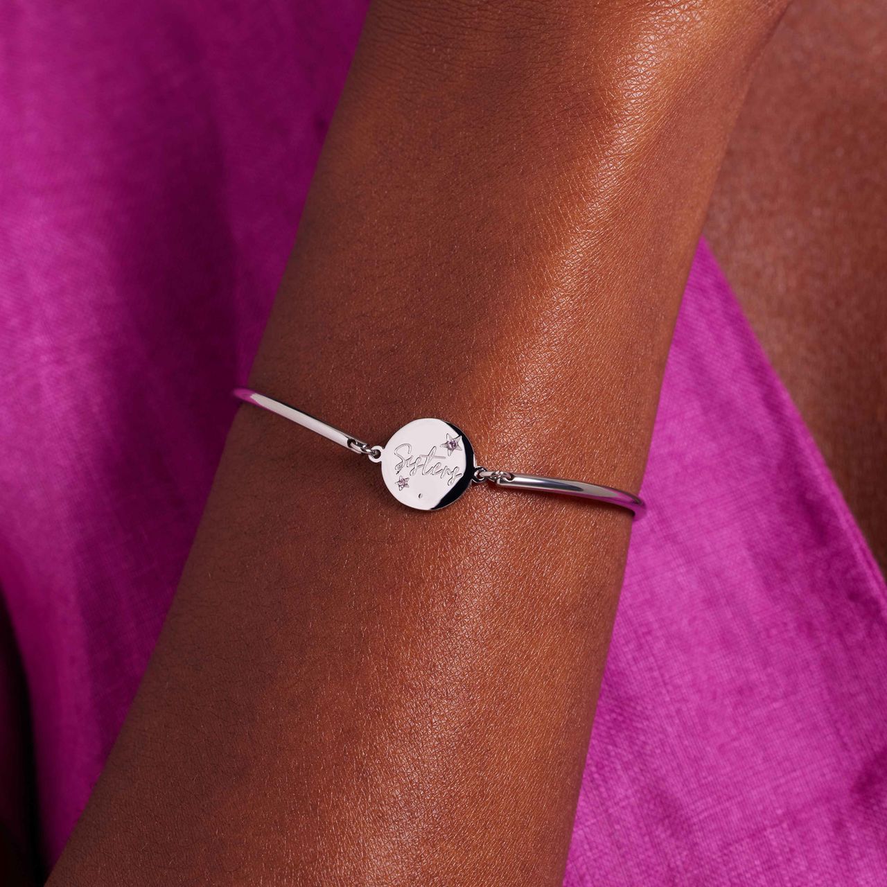 Stalen armband sisters