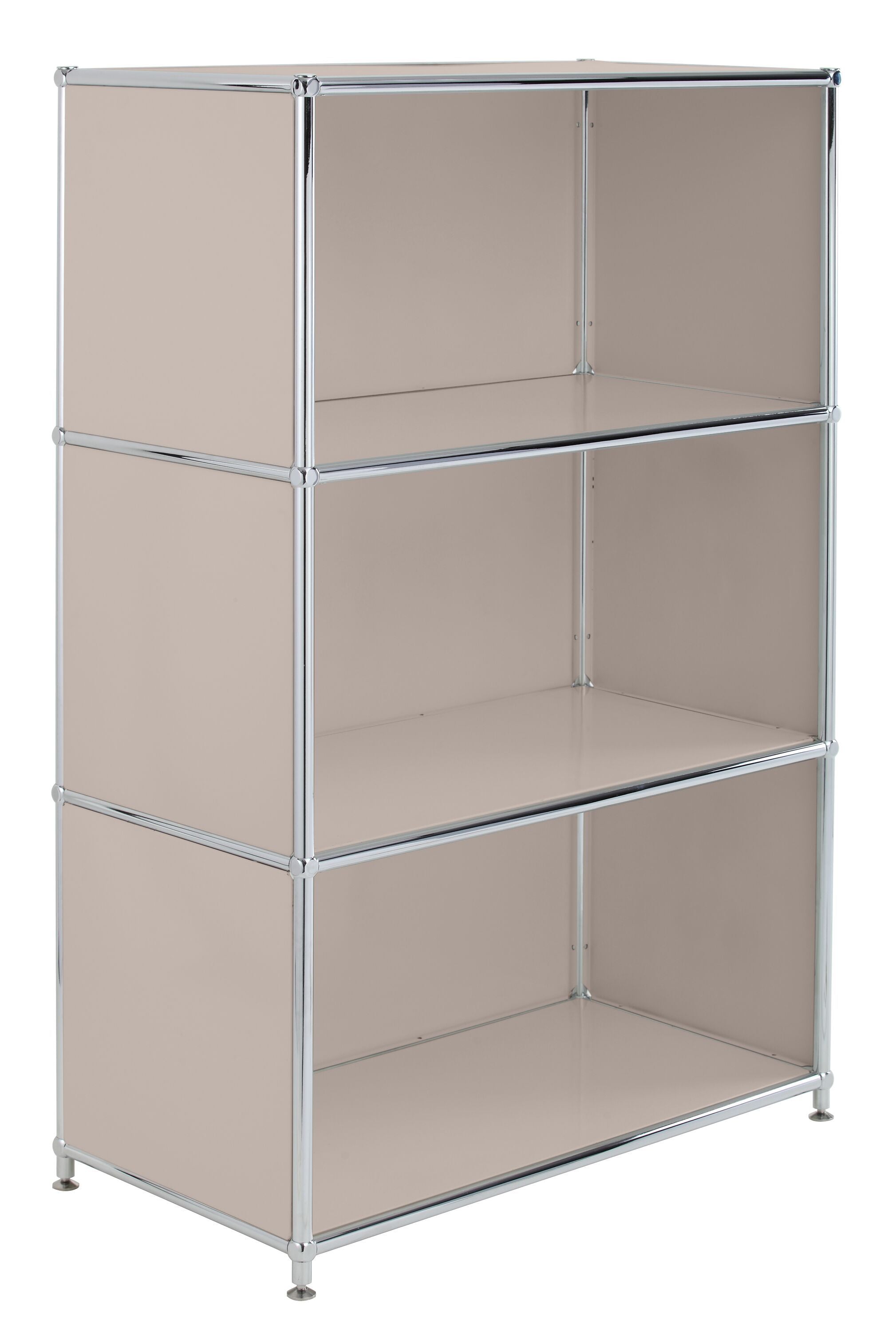 FLEXCUBE Highboard - Taupe / B: 77.0 cm x T: 40.0 cm x H: 118.0 cm