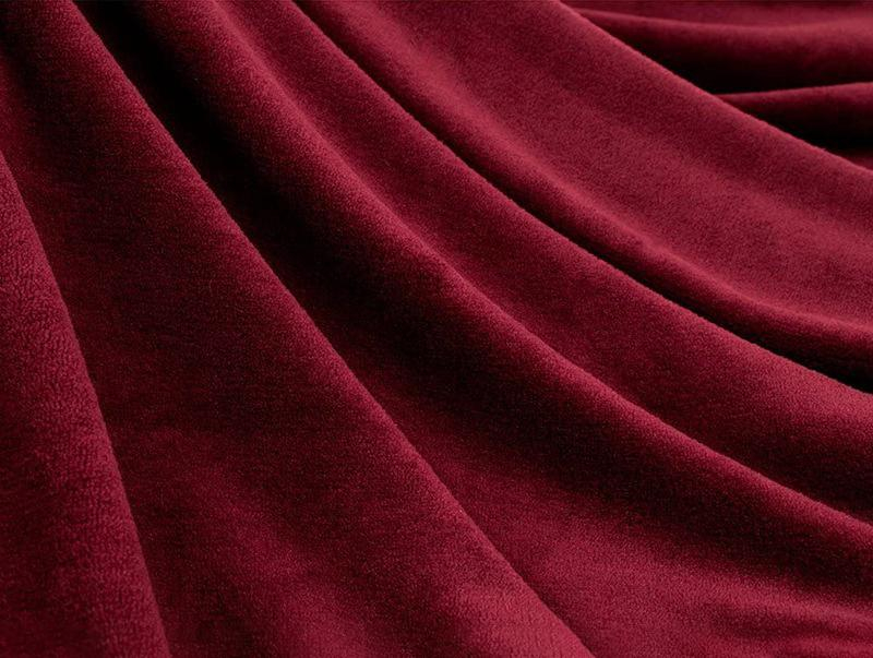 (170x200cm) Weiche Kuschel Decke mit Ärmeln Ganzkörper TV Lounge Decke (Unisex) - Rot