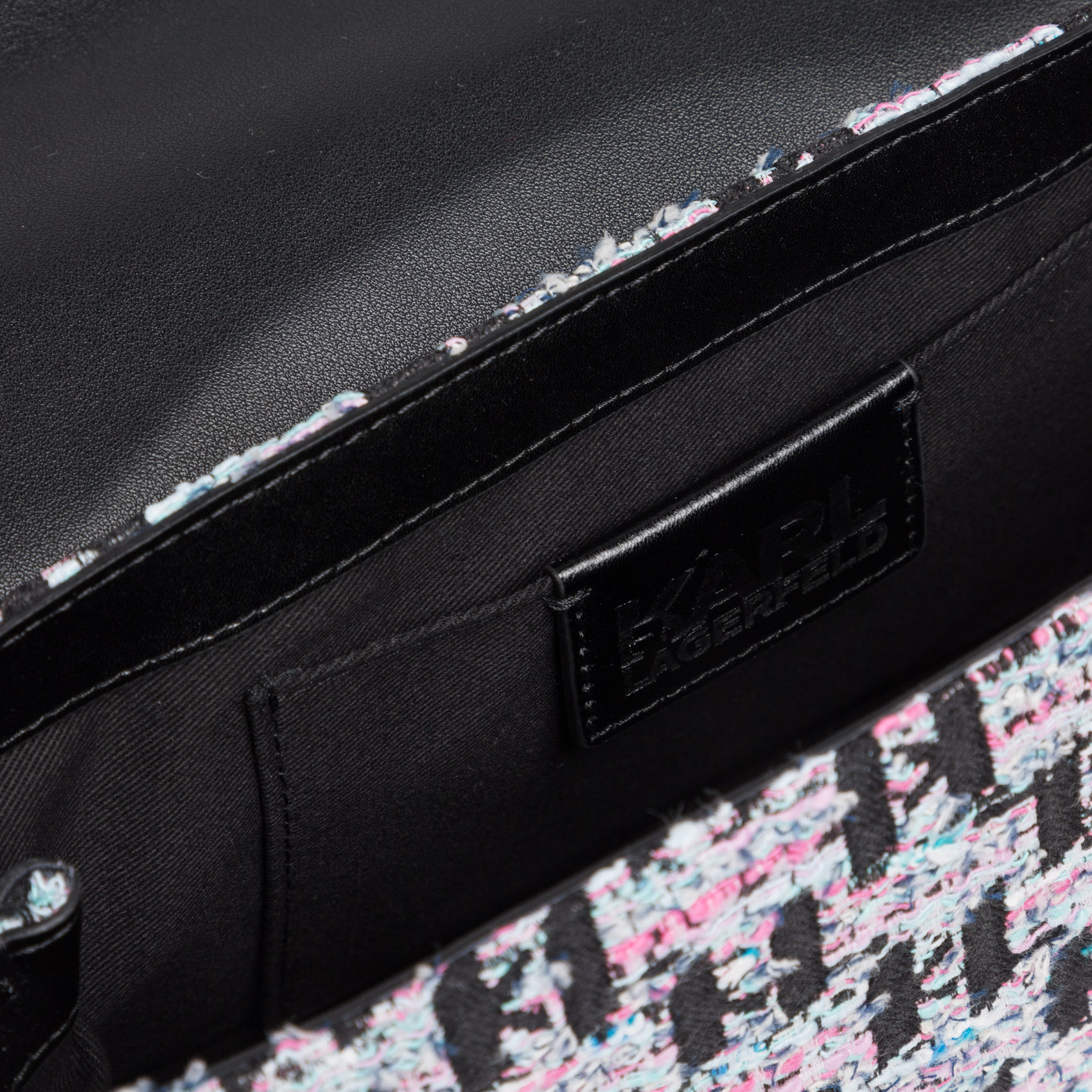 Sac bandoulière en tweed monogrammé | Multicolore