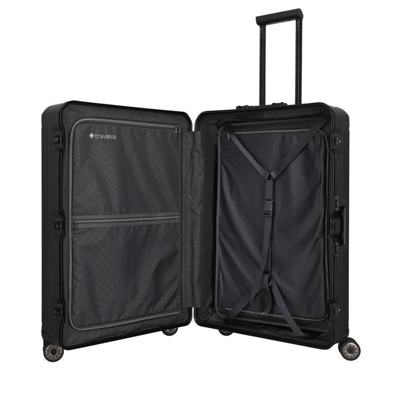 Valise rigide Next Aluminium 77 cm Noir
