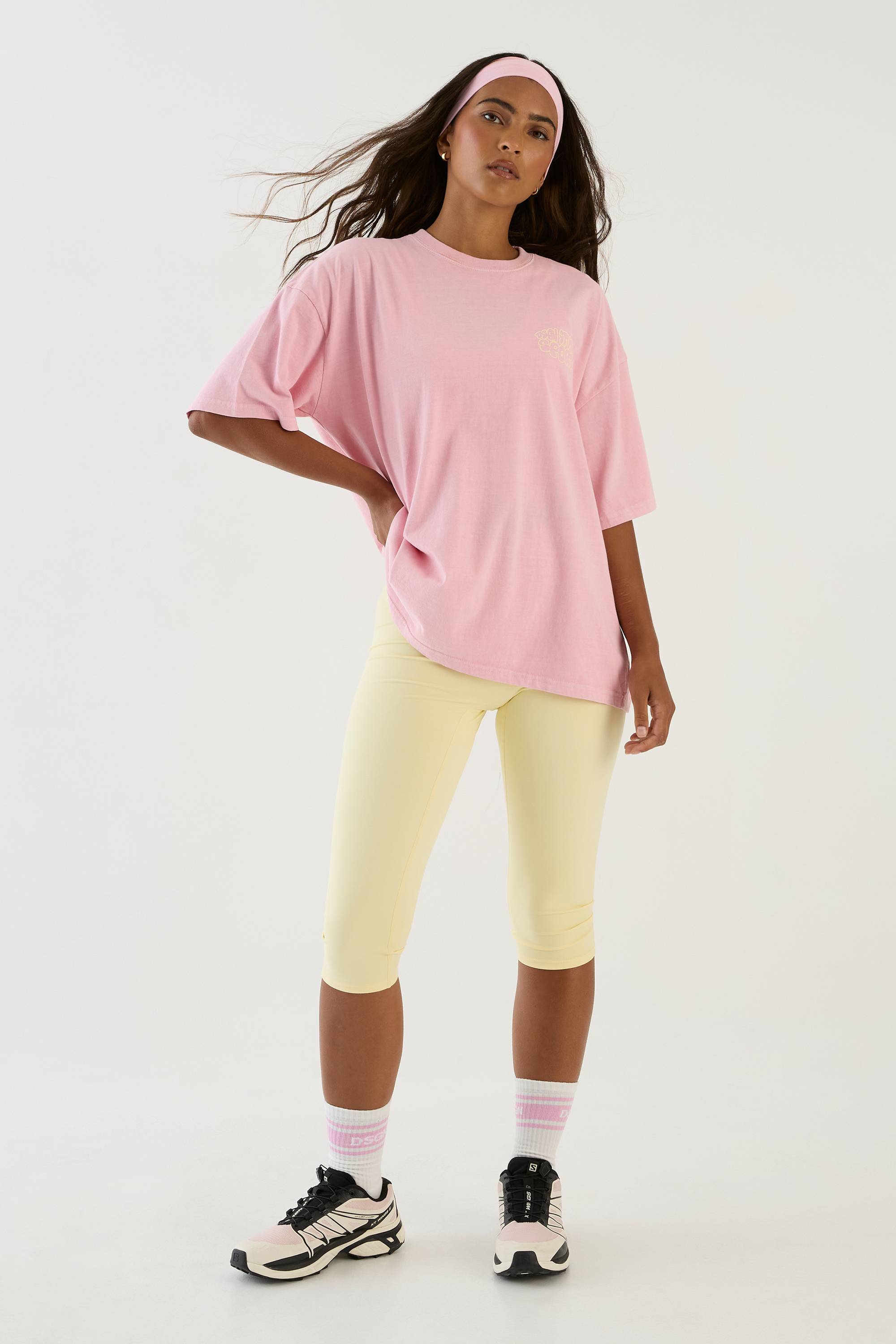 T-shirt Oversize Délavé À Imprimé Pois Bulles Dsgn Studio