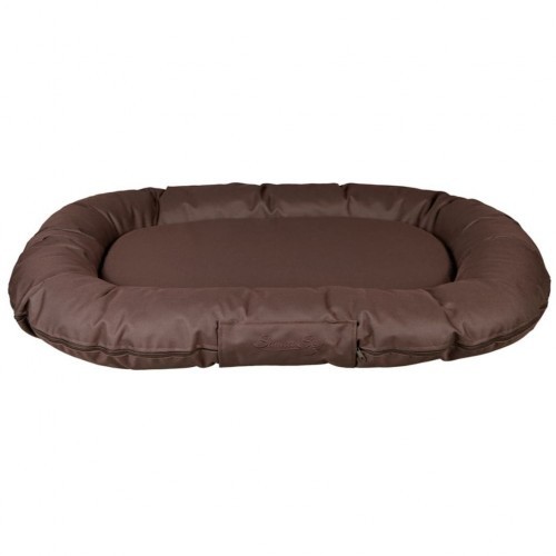 colchão de náilon marrom para cães