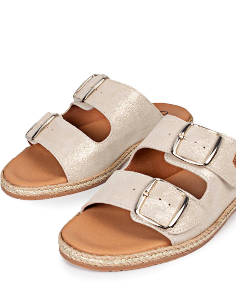 POPA MULES GALDANA CUIR OR