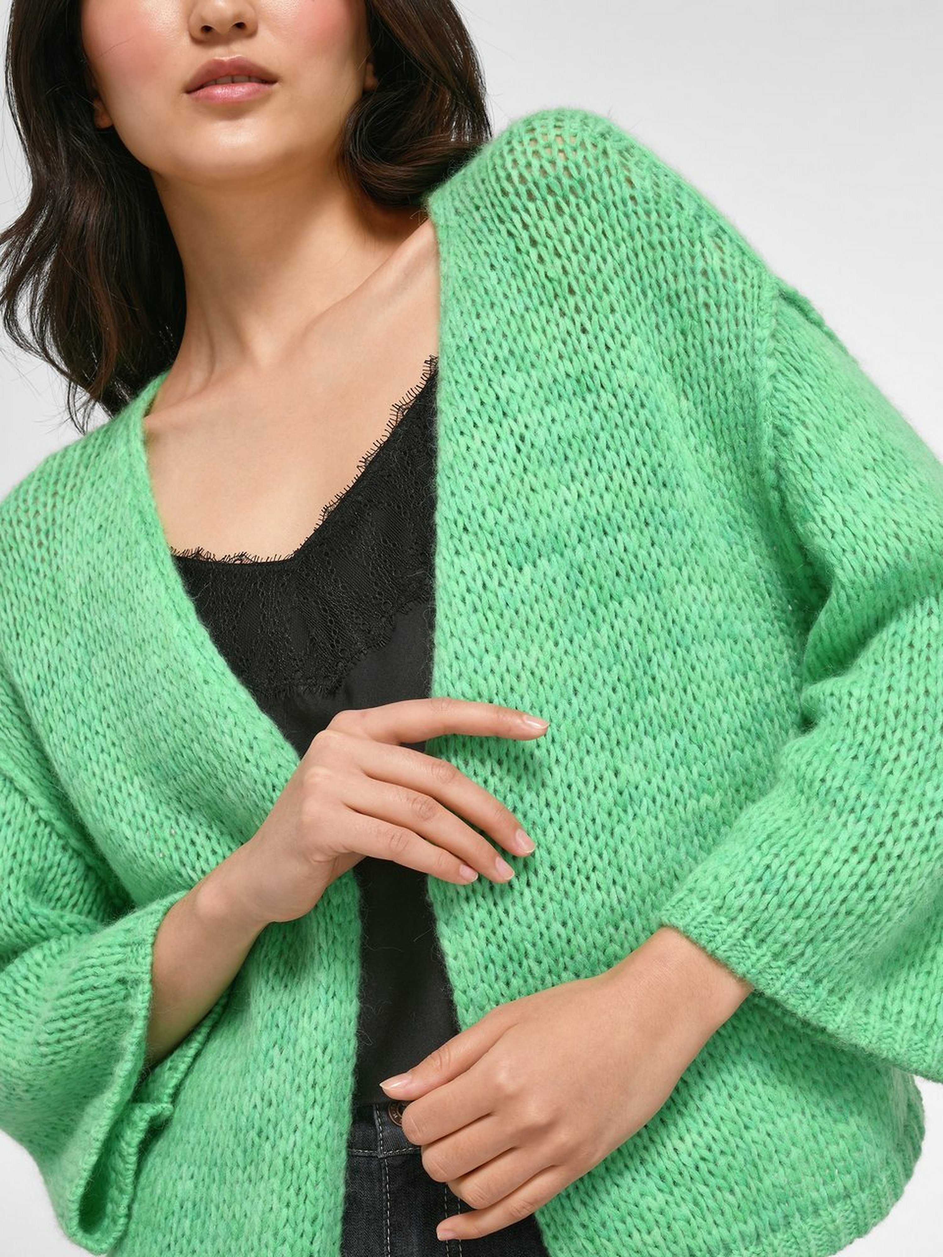 Strickjacke mit 3/4-Arm