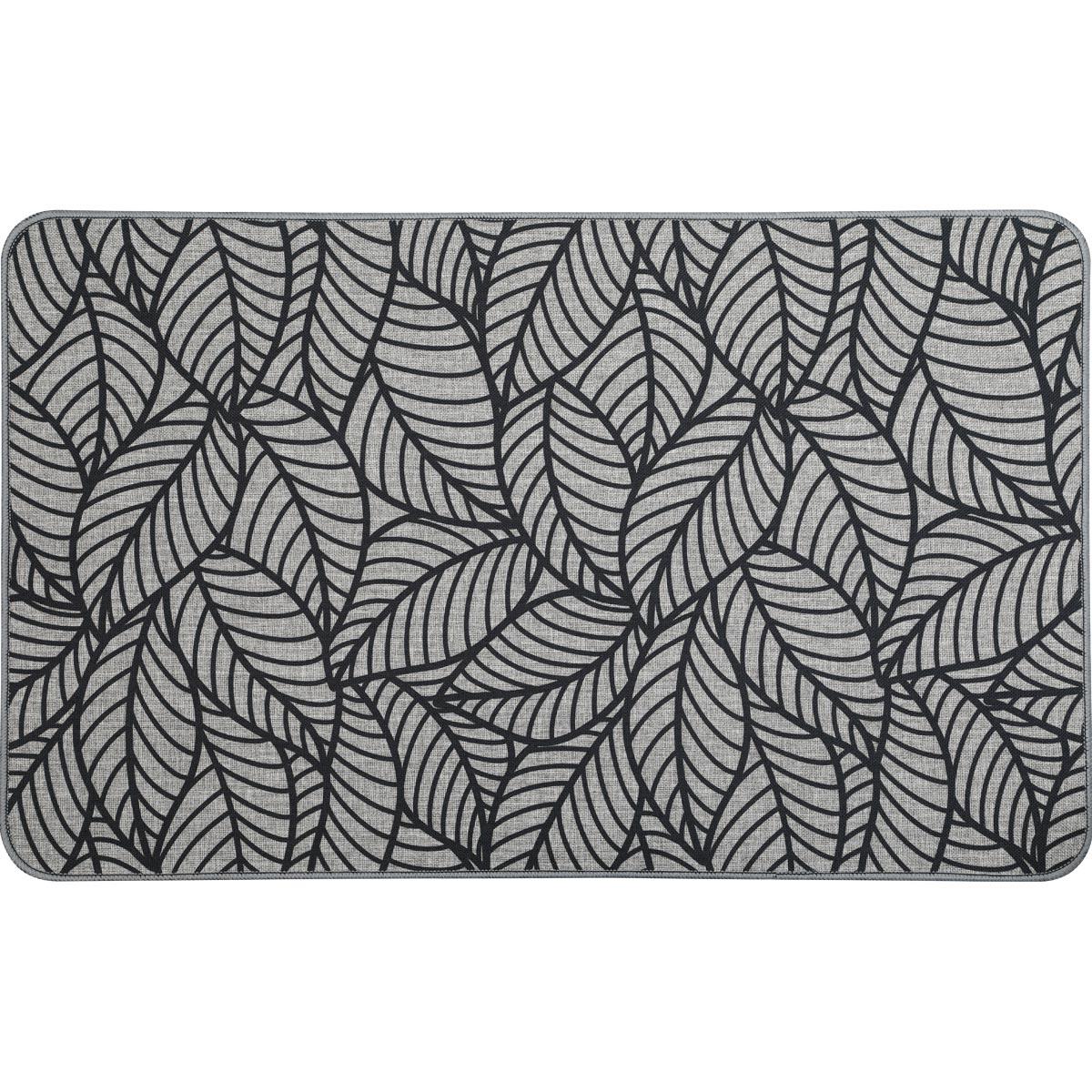 TAPIS IMPRIME 50X80CM JUNGLE GRIS
