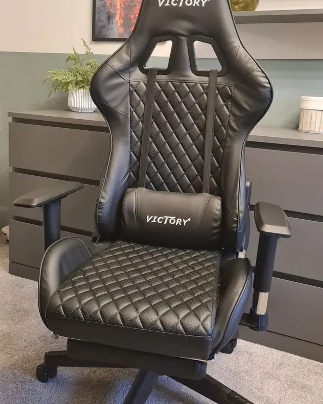 Gamestoel VICTORY Kunstleer Zwart
