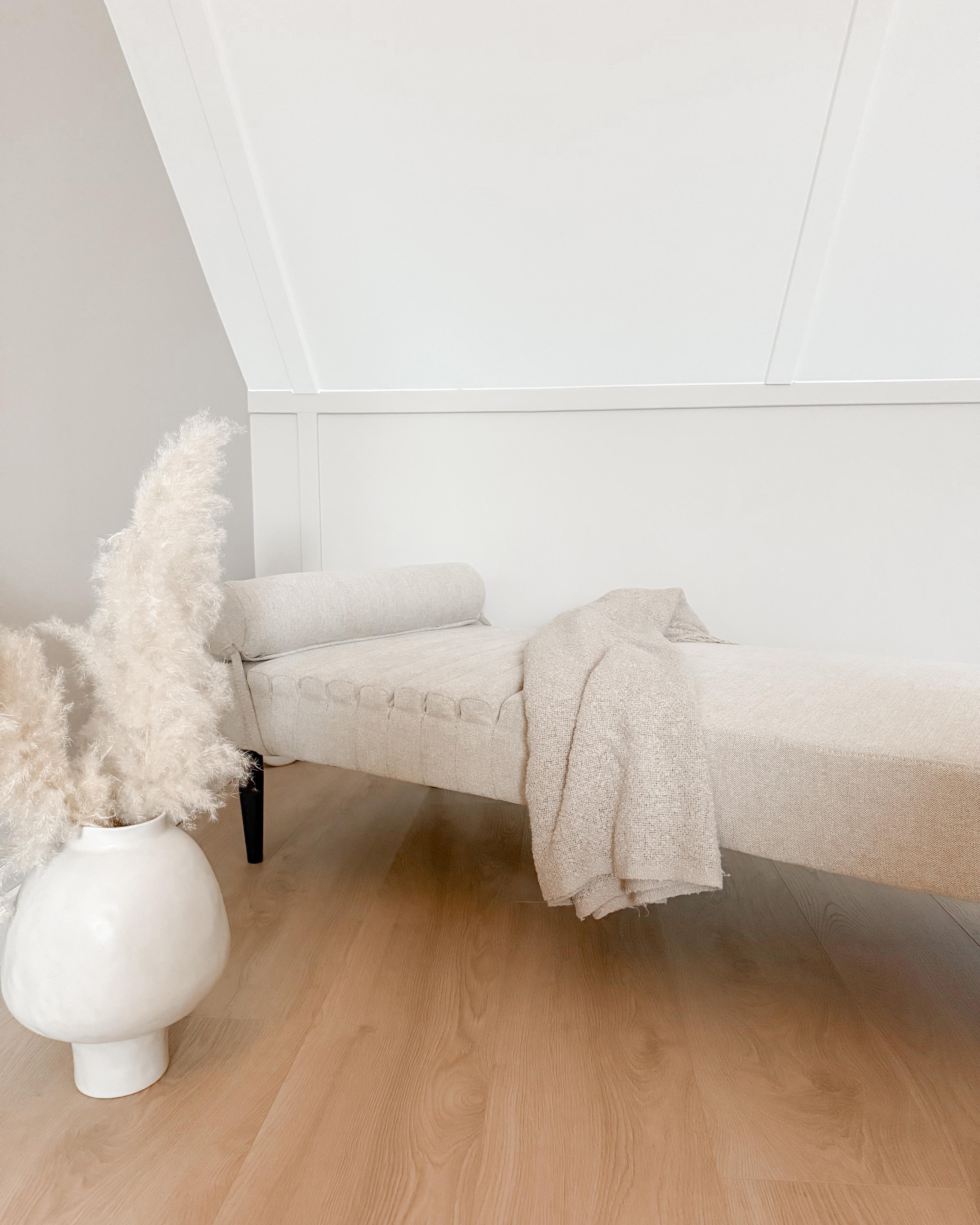 Chaise longue MAURIAC Stof Beige
