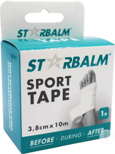 Star Balm Sport Tape Blanc 3,8cm x 10m Pièce 1