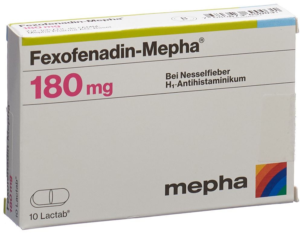FEXOFENADINE Mepha 180 mg<br>10 Stück, Blister, Filmtablette