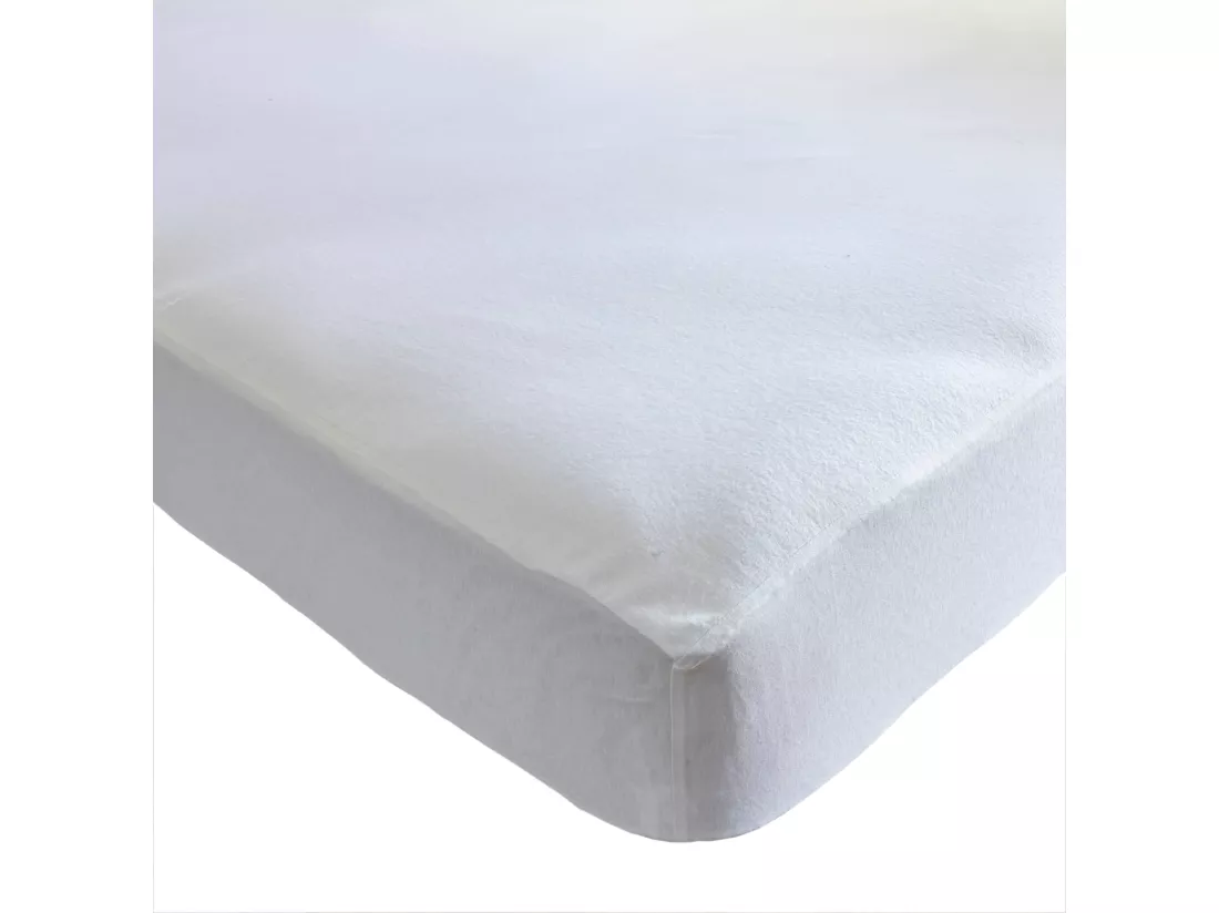 Pack protège matelas et protège oreillers molleton imperméable 100% coton bio - SOMEO 200x200 - LUNE
