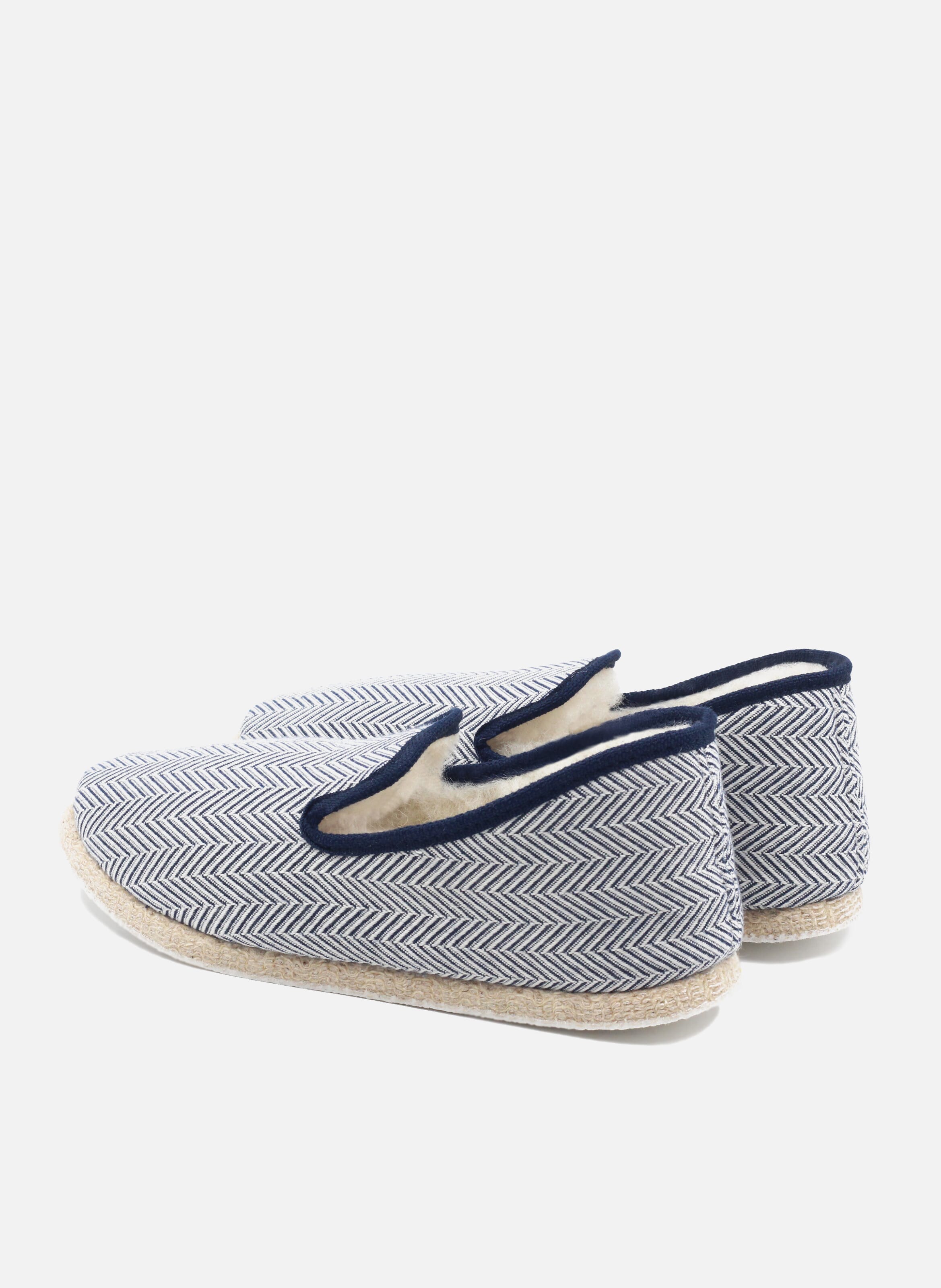 Charentaises tissu | Blanc