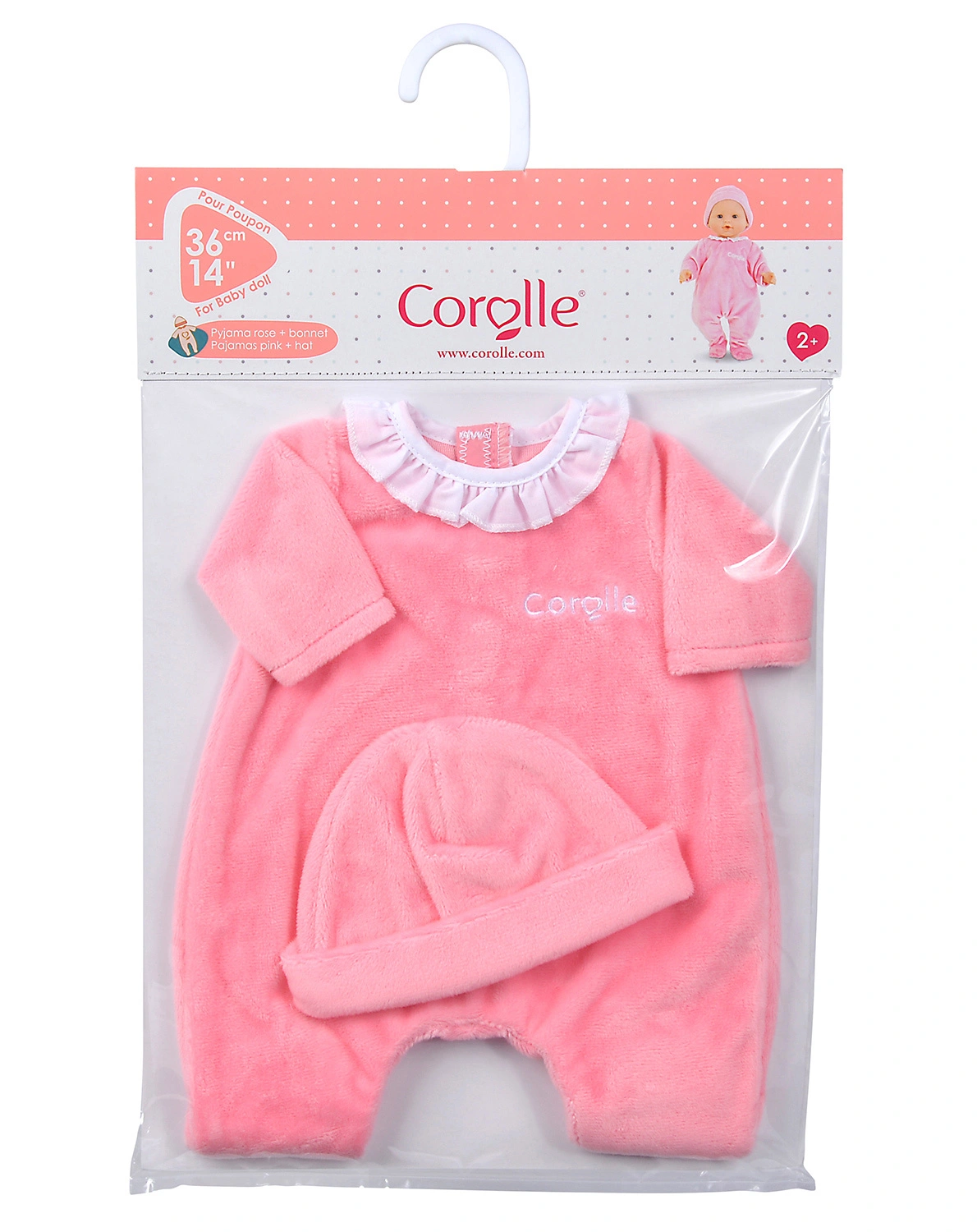 Puppenpyjama MON GRAND POUPON (36cm) 2-teilig in pink