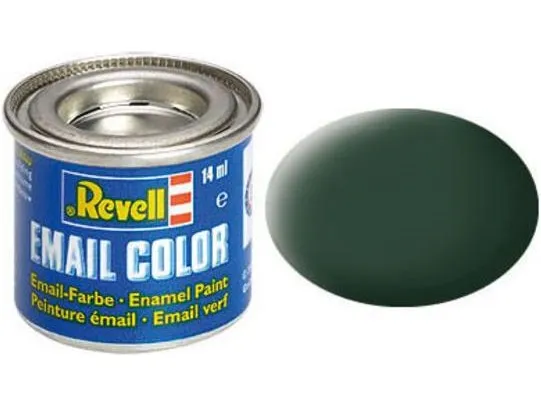 Revell Dark green, mat RAF 14 ml-tin, Grøn, 1 stk
