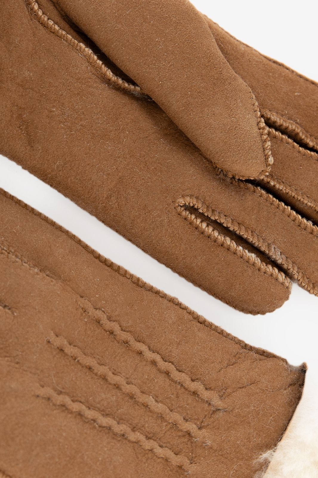 Bruine lammy handschoenen