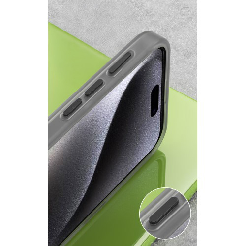 iPhone 16 Pro Max MagSafe Hybrid Hülle TPU Bumper Slim Design Matt - Schwarz
