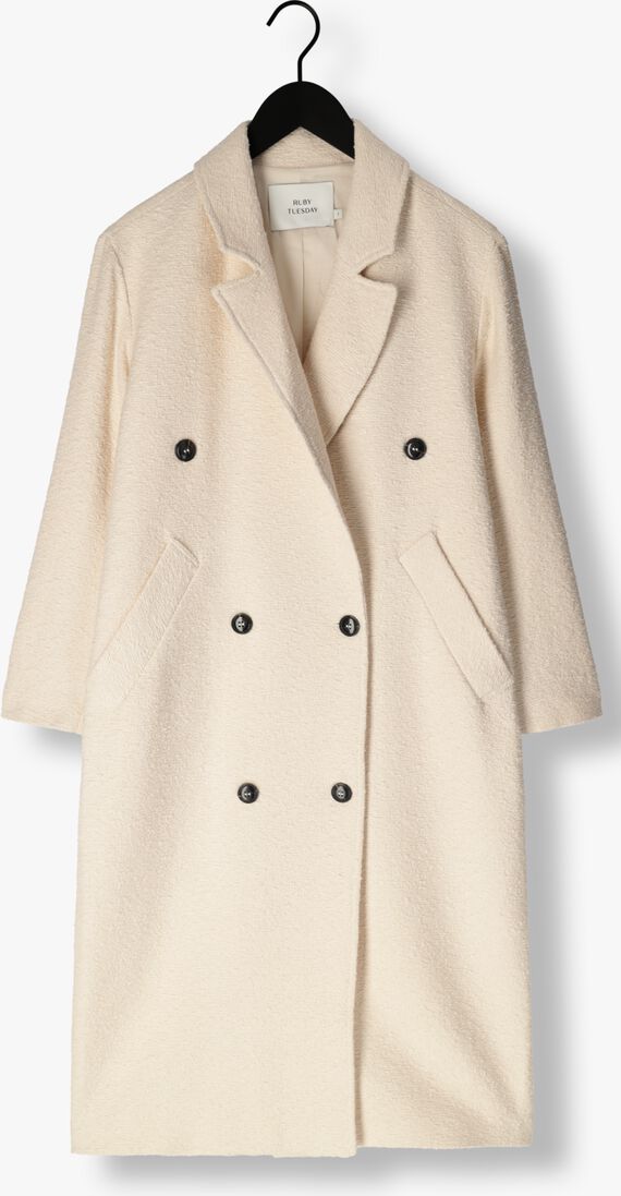 gebroken wit ruby tuesday mantel may longdouble breasted coat