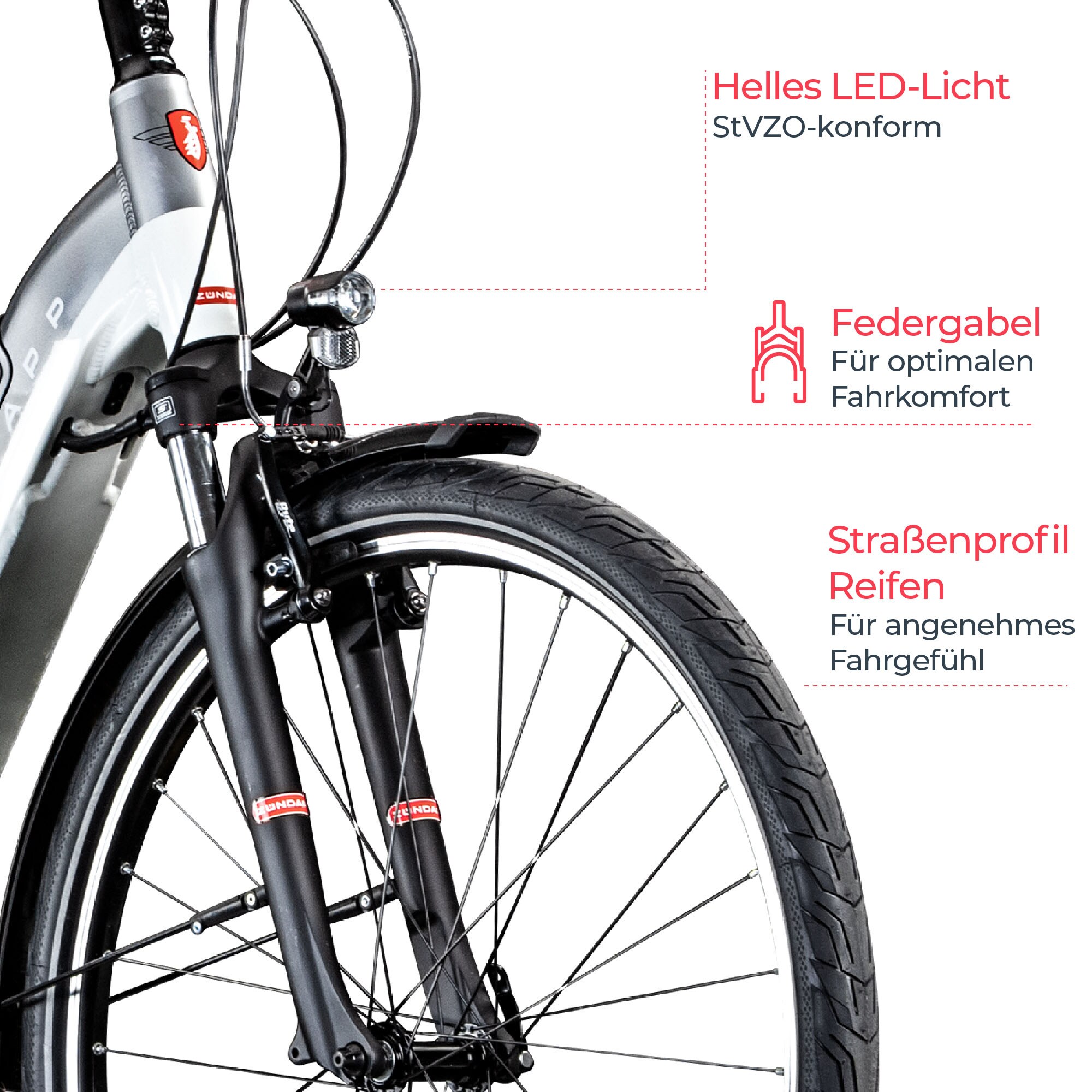 Zündapp Z905 E-Bike Citybike 28 Zoll Pedelec Bosch Damenfahrrad Tiefeinsteiger