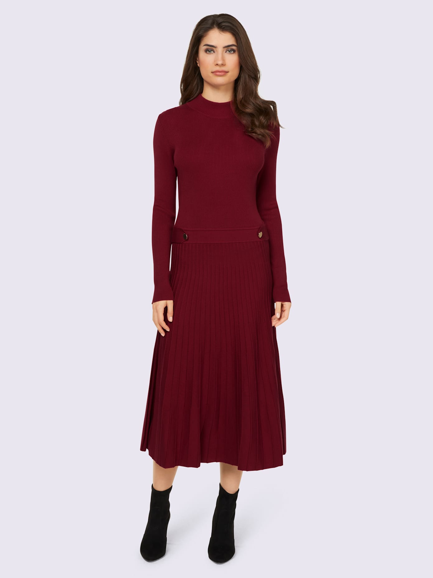 Robe en tricot légèrement évasé