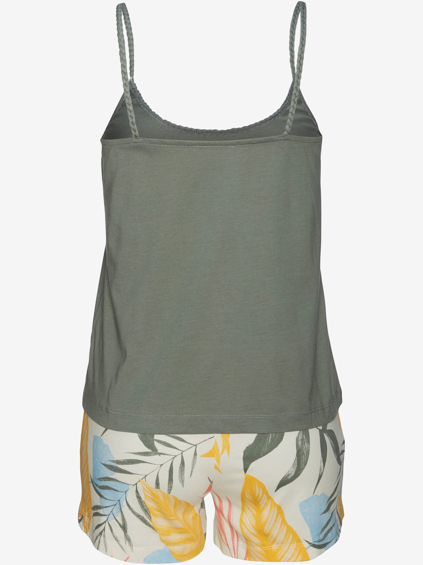 Pyjama court à motif tropical