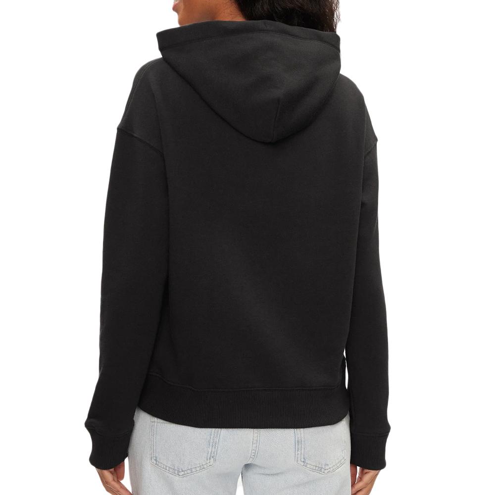 Tommy Hilfiger Sweat à Capuche Noir Femme Tommy Hilfiger Logo Drawcor