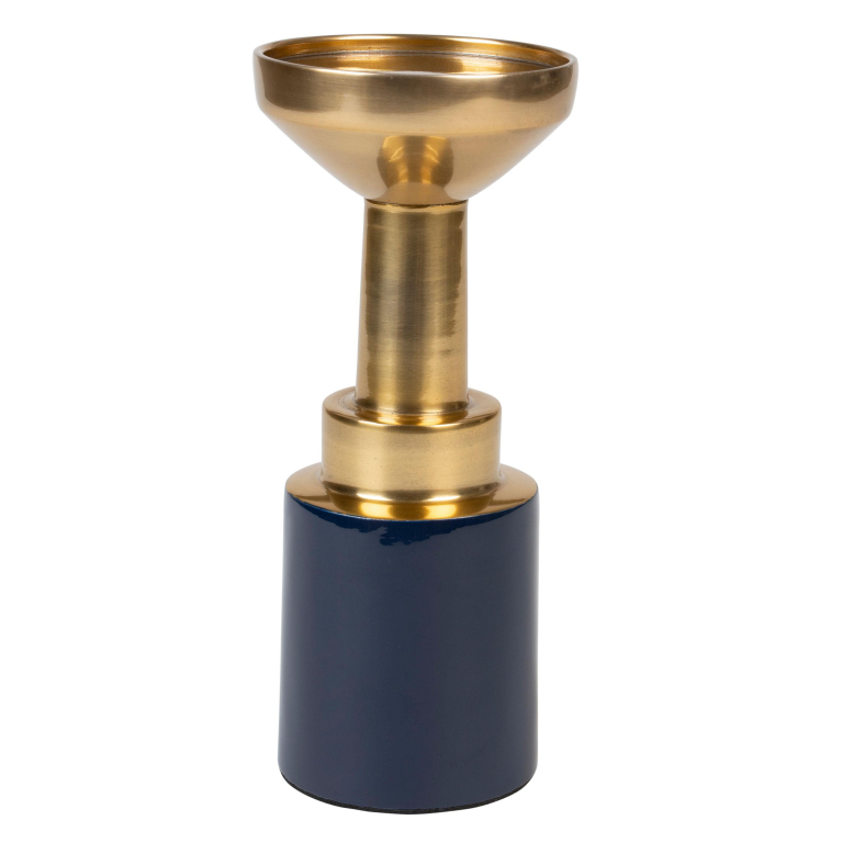 Zuiver Glam kandelaar M blauw