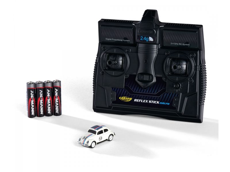 Carson RC Fahrzeug VW Beetle Rallye H0, RTR Ferngesteuerter Volkswagen Käfer im Massstab 1:87