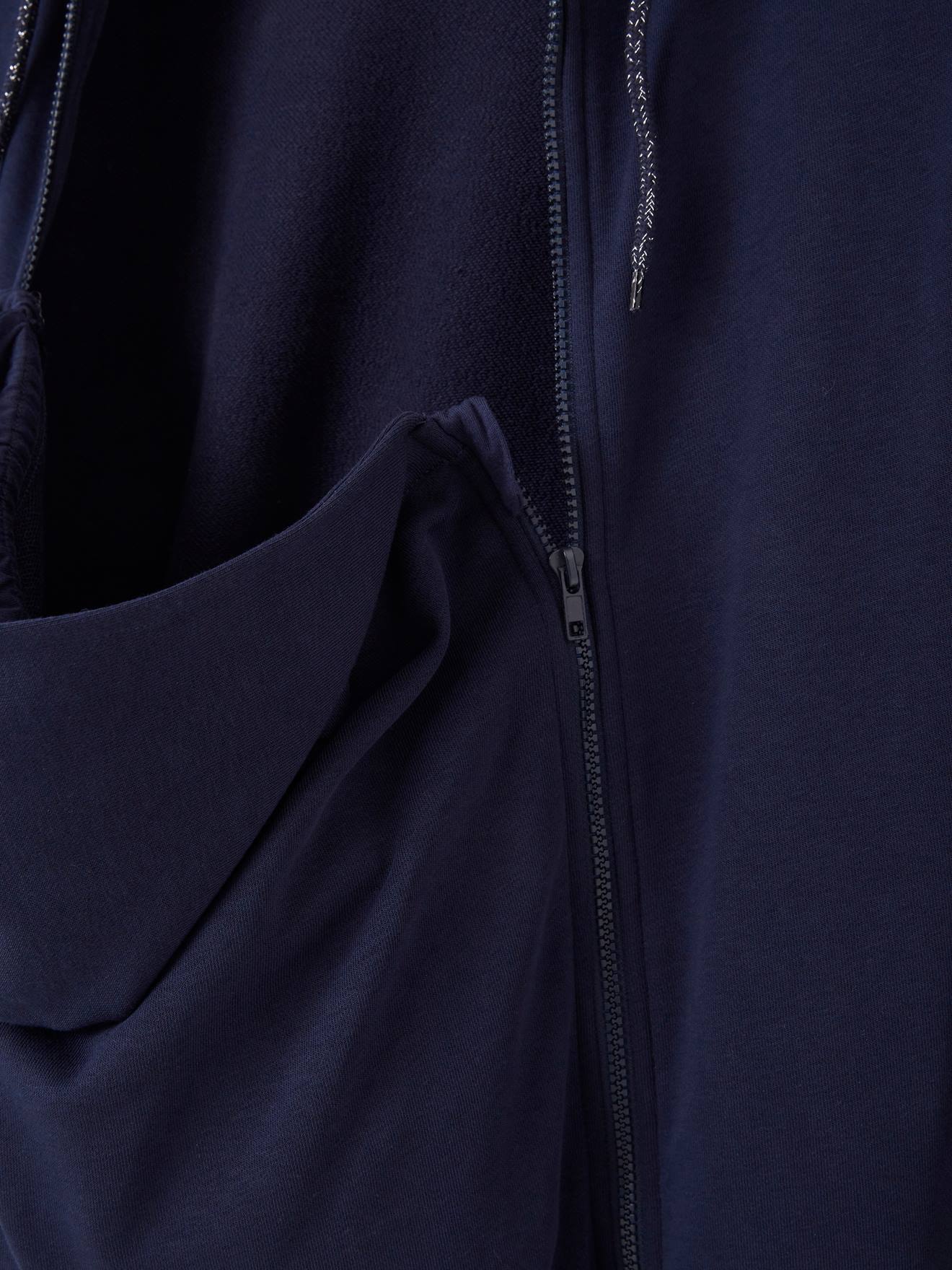 Moletom azul escuro liso para gestantes e pós-parto