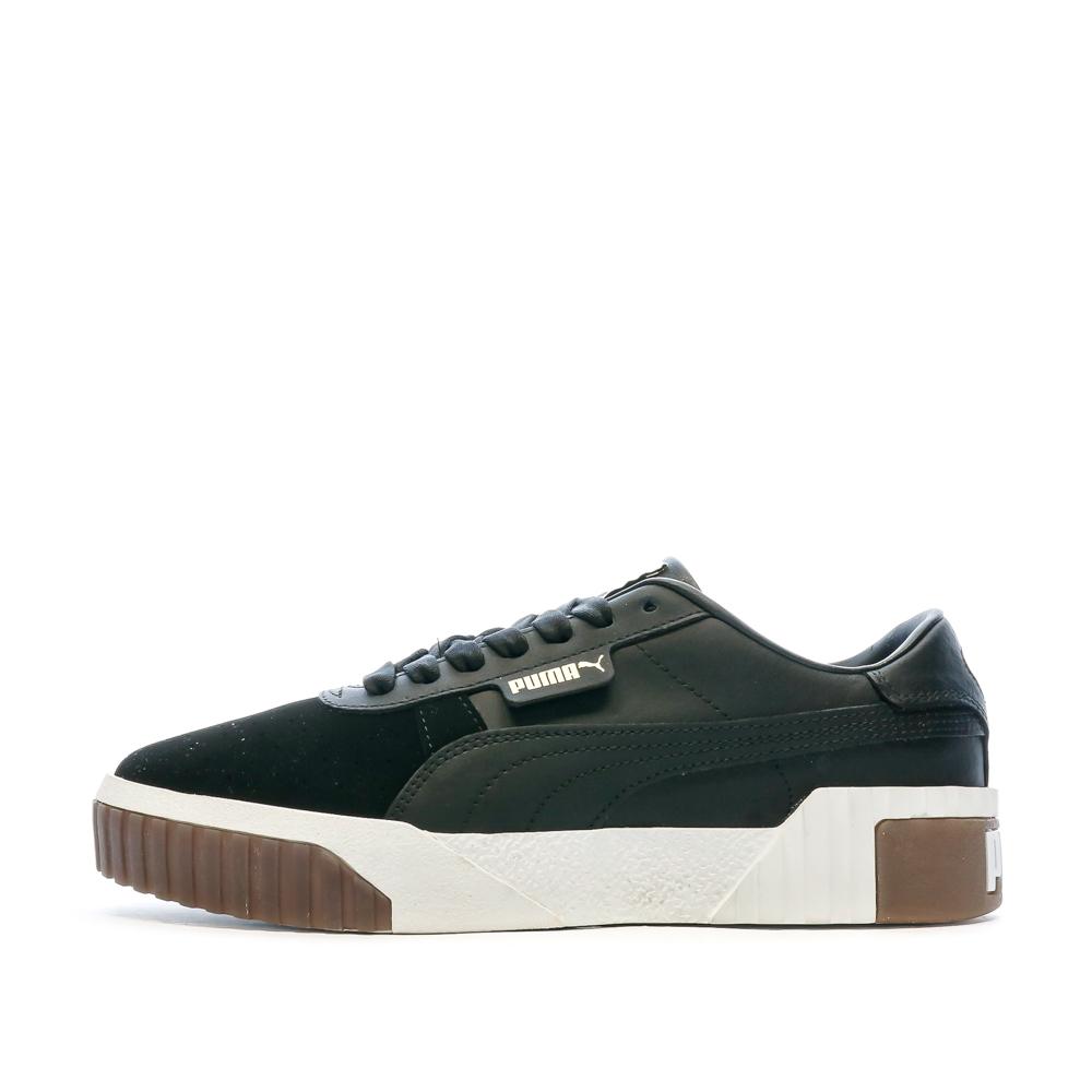 Puma Baskets Noires Femme Puma Cali Canvas