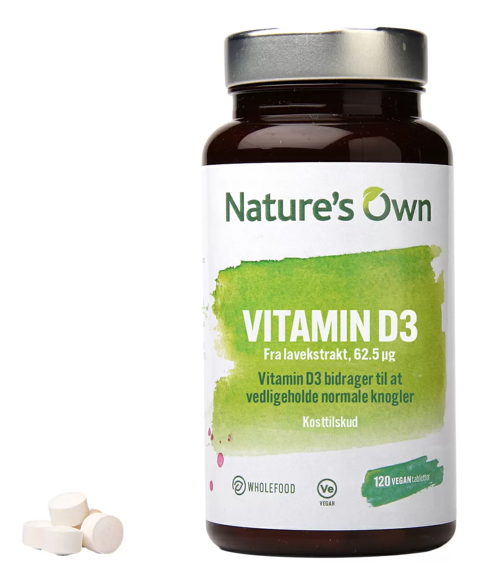 Nature's Own Vitamin D3 - 120 tabl.