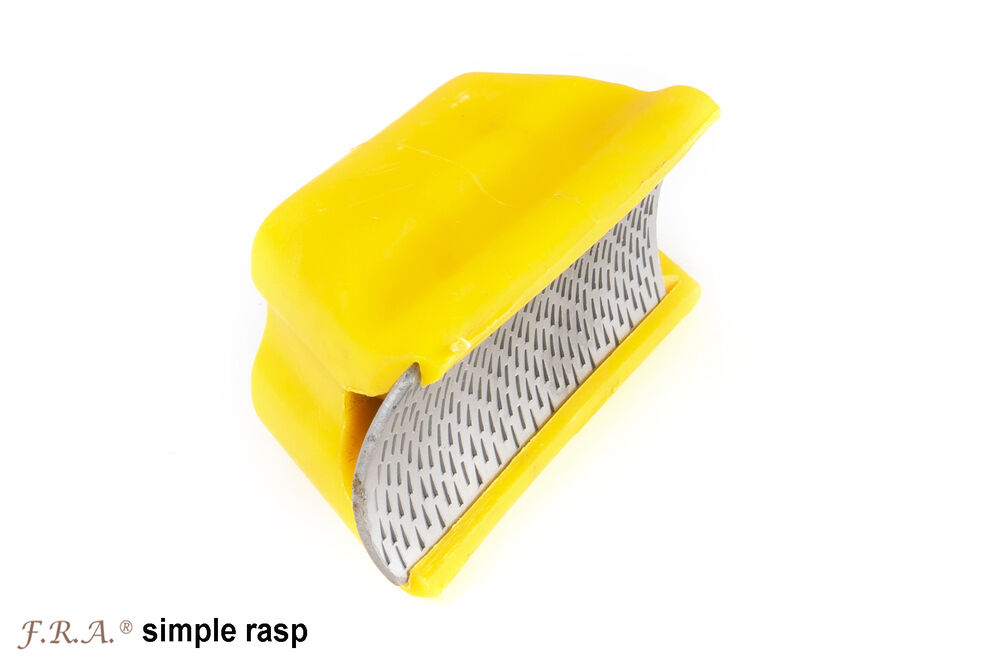 F.R.A. Simple Hoefrasp Fijn -  Hoef verzorging - Geel - 5.3x5.3x11 cm