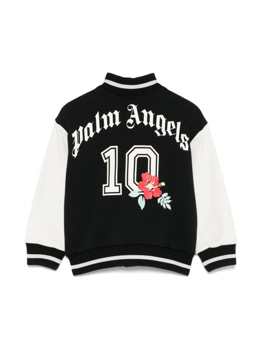 Palm Angels Patch Curved Logo Bomber Jacket
