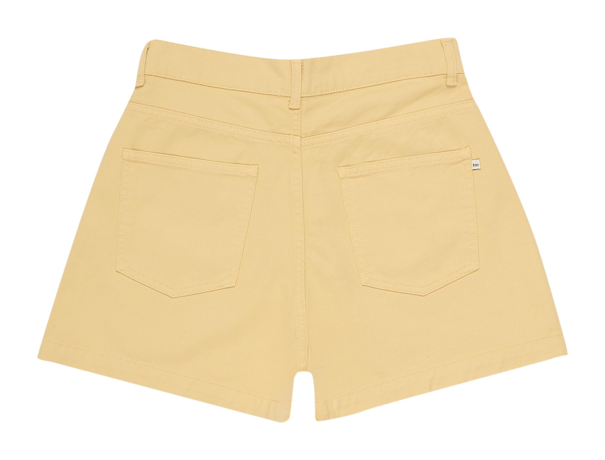 DANTE - Short taille haute en coton | Jaune