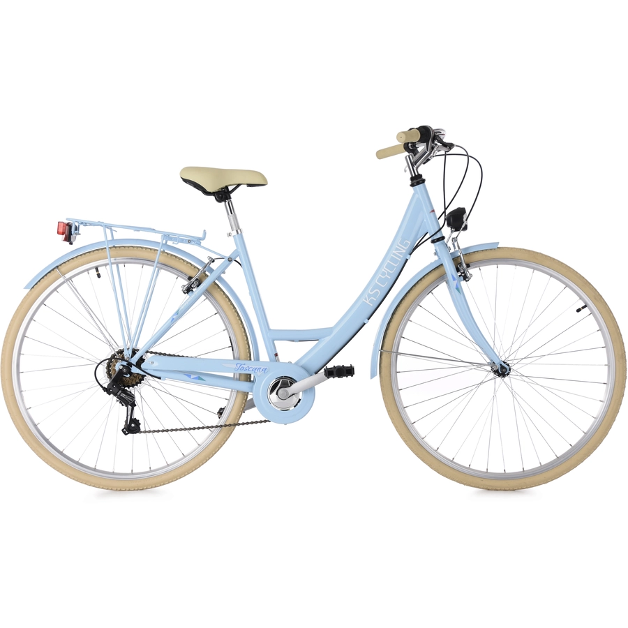 KS Cycling Damenfahrrad Cityrad 6-Gänge Toskana 28 Zoll Blau