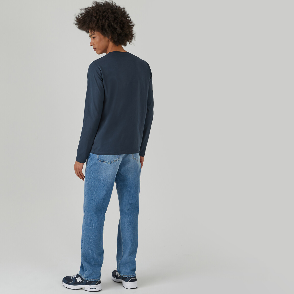 COLEÇÃO LA REDOUTE<br>Camiseta de gola redonda e mangas compridas