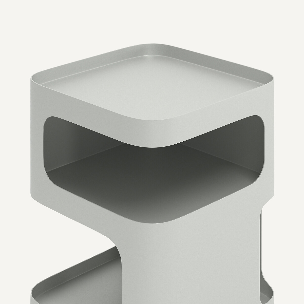 AM.PM<br>Mesa de cabeceira em aço e metal, 2 nichos, Sandoval