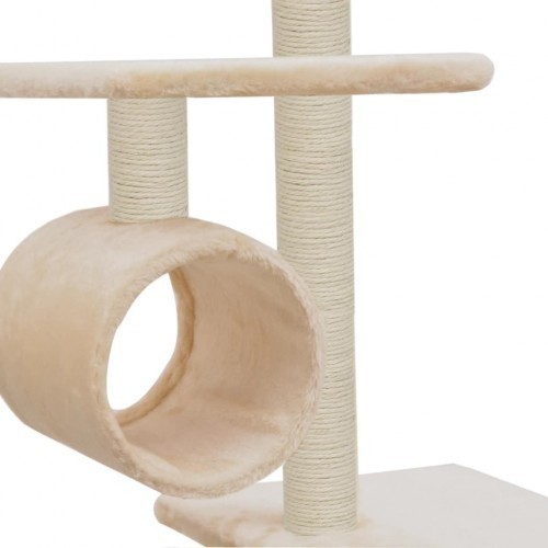 Poste de sisal bege para arranhar