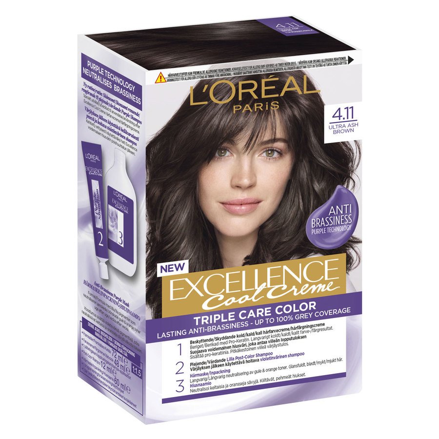 L'Oréal Paris Excellence Cool Creme 4.11 Ultra Ash Brown