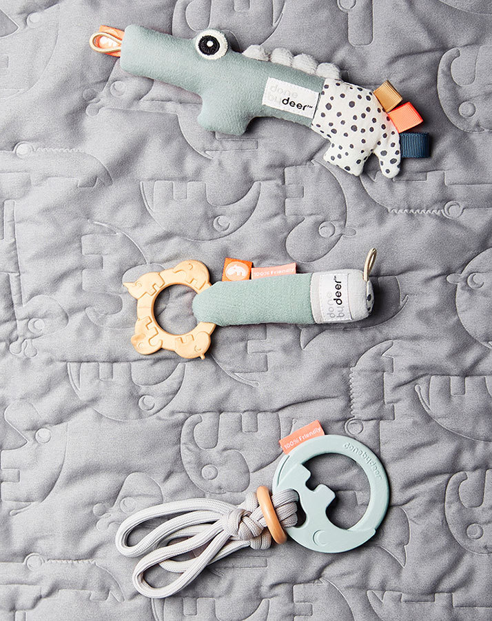 Geschenkset TINY ACTIVITY TOYS 3-teilig in blau