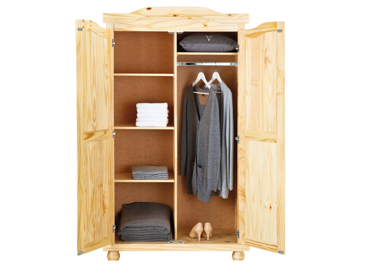 Kleiderschrank aus massiver Kiefer