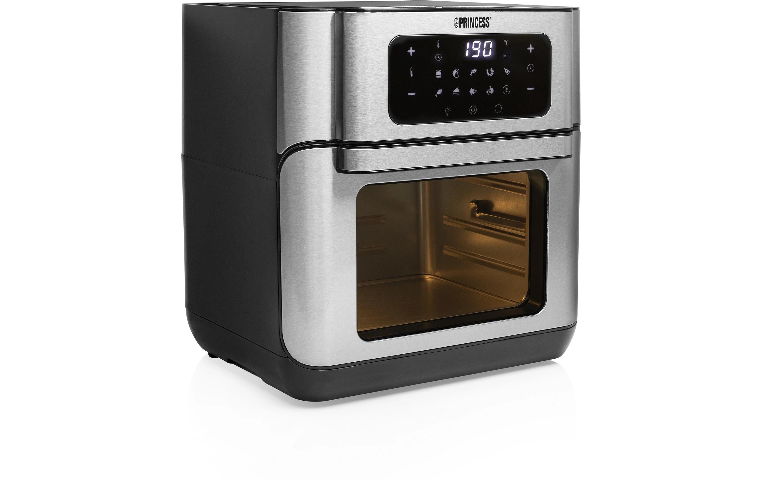 Heissluftofen mit Frittierfunktion 10 l, Schwarz<br>Heissluftfritteuse