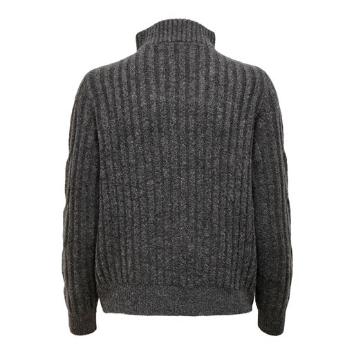 JDY Andrea Striktrøje, Dark Grey Melange, XL