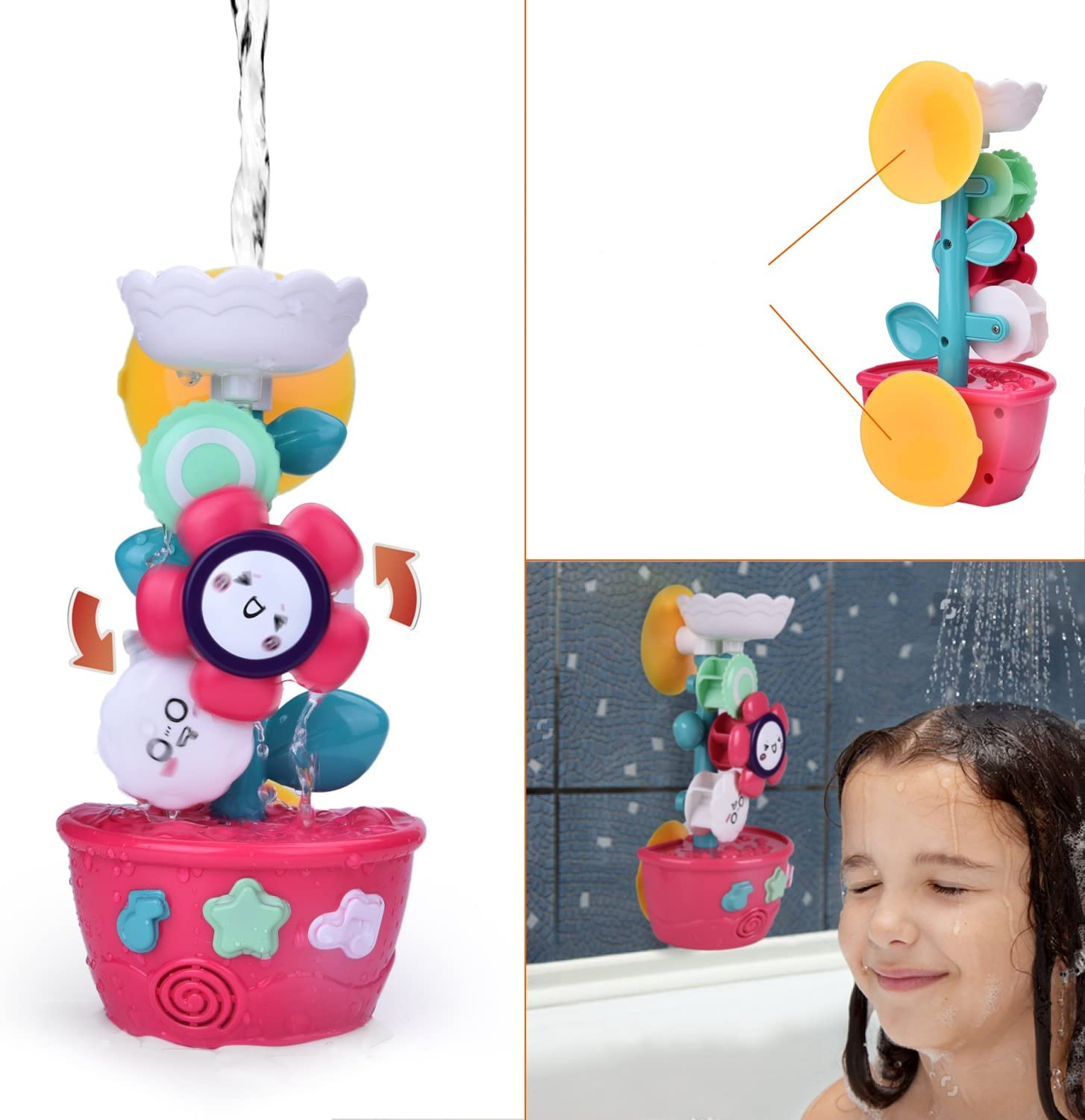 Süsses Kinder Spielzeug für die Badewanne - Blumentopf