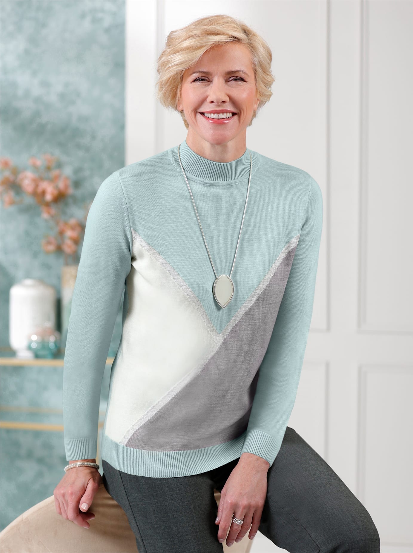Classic Stehkragenpullover »Pullover«
